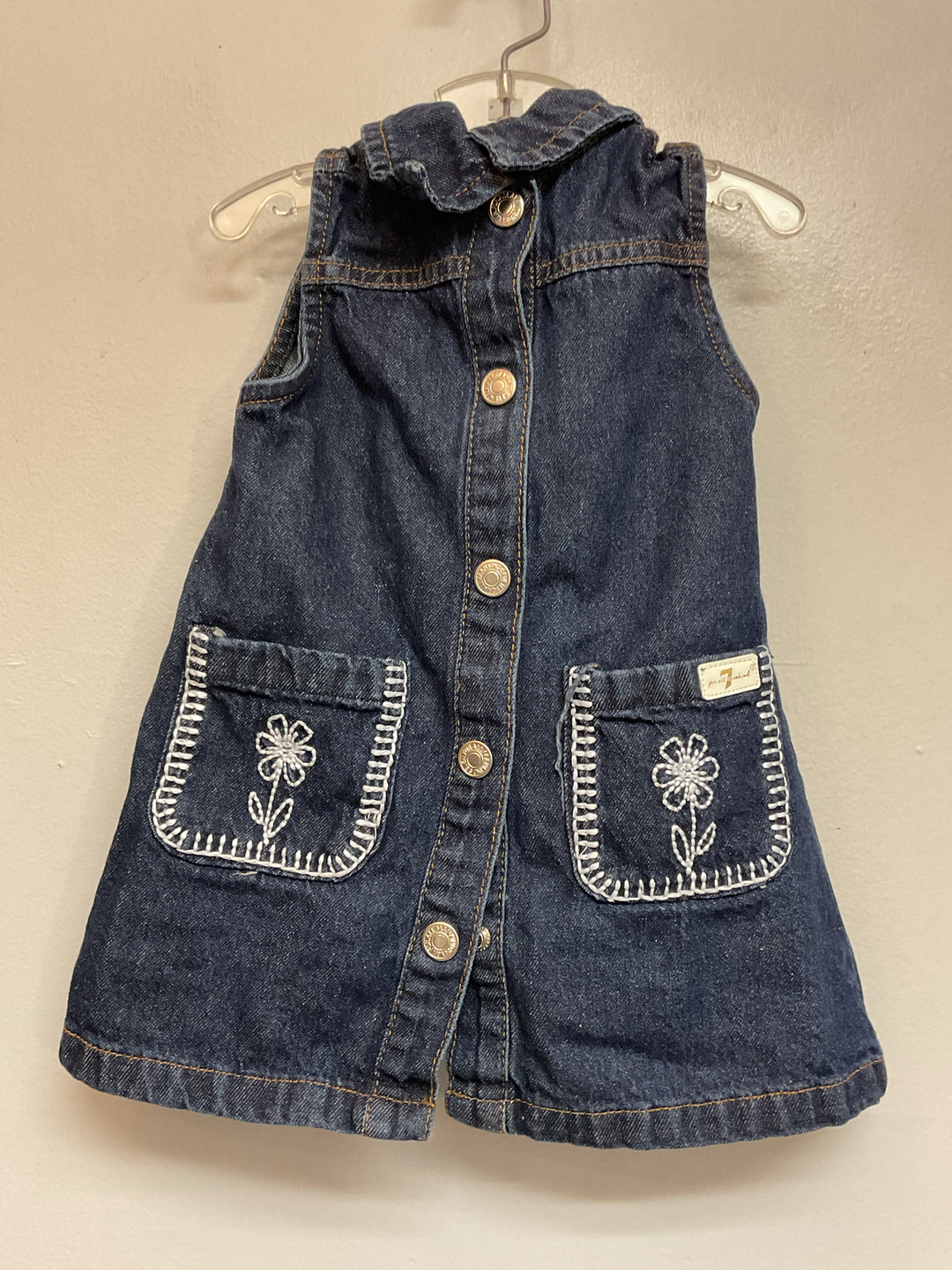 slim fit dress slacks 7 for all mankind Size 18M Denim Cotton Infant Girls Dress Casual – 2ndchild
