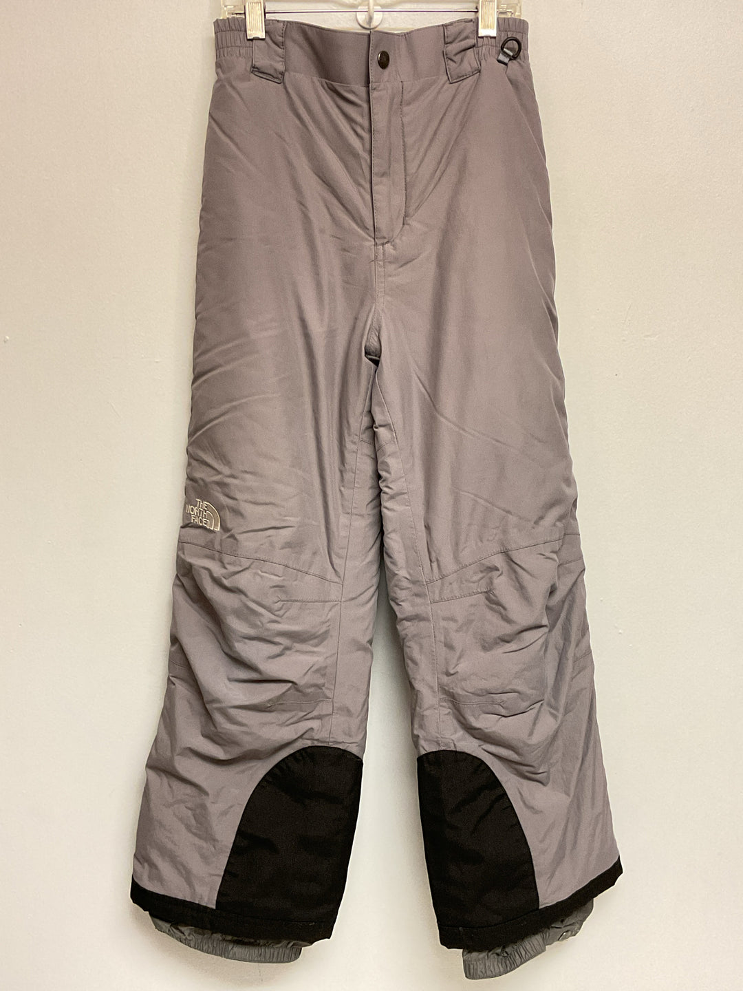 North Face Size 8 Gray Polyester Big Boys Snow Pants