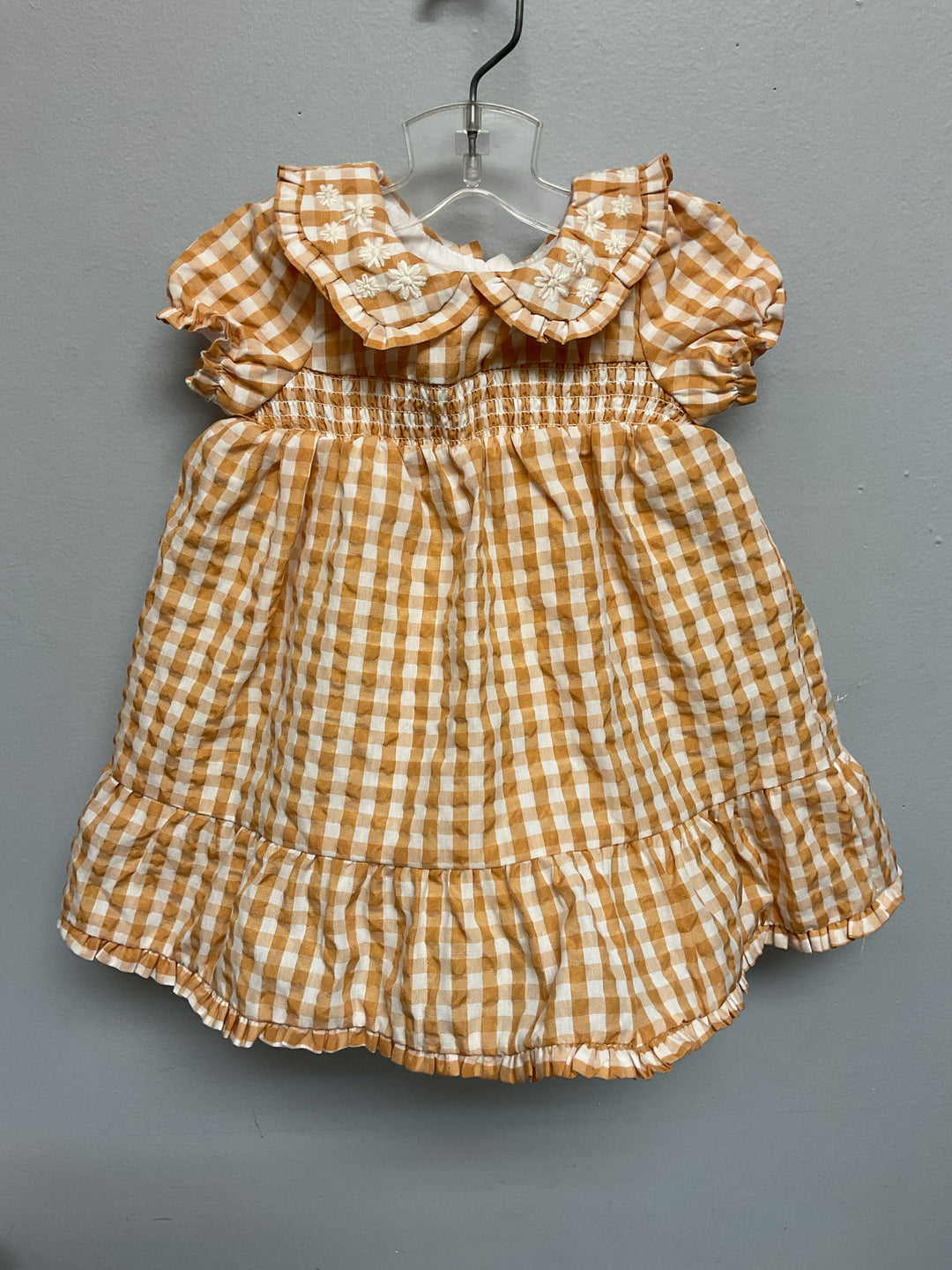 Tahari Size 3M Tan Gingham Polyester Blend Infant Girls Dress Casual –  2ndchild