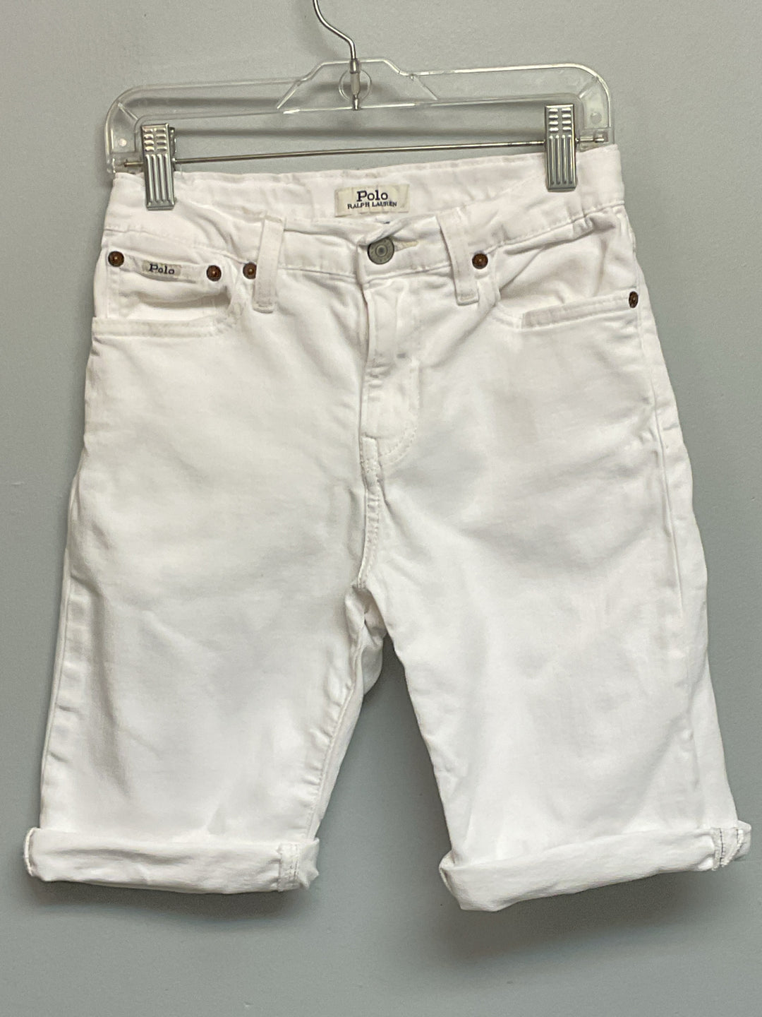 Ralph Lauren Size 12 White Denim Big Boys Shorts