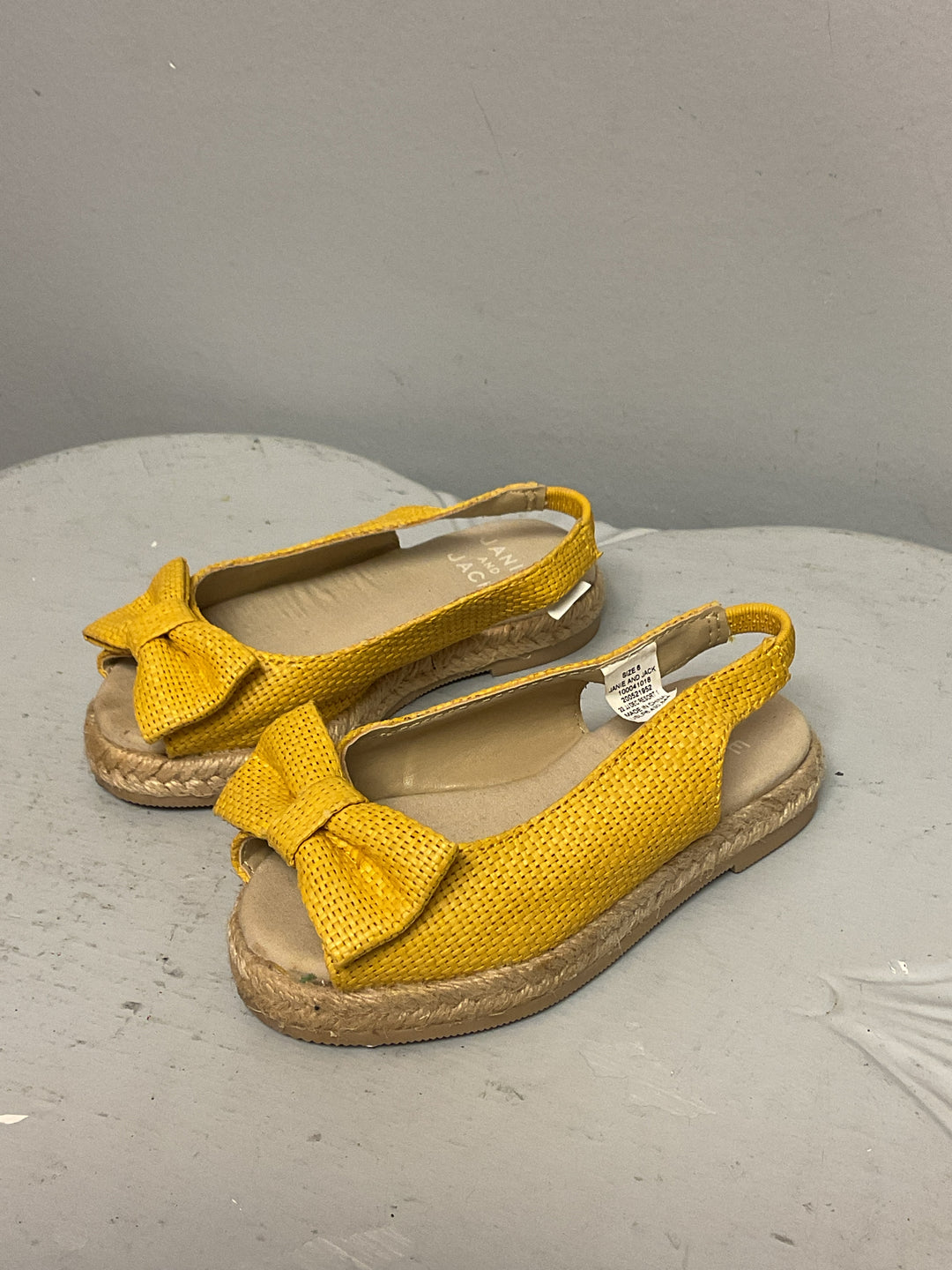 Janie and Jack Child Shoe Size Yellow Shoes