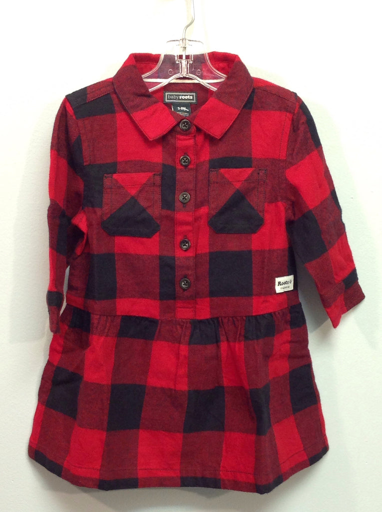 baby girl red and black plaid shirt